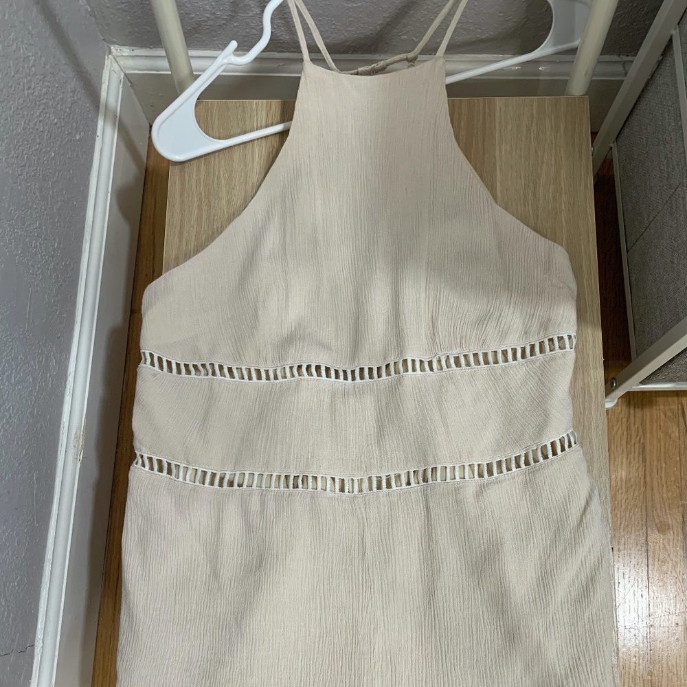Tobi Cream Romper, Size Medium
